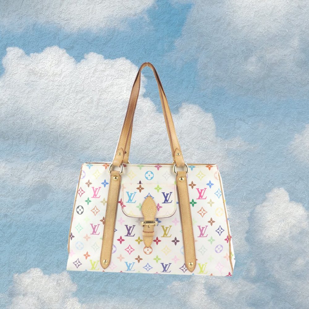 Authentic LOUIS VUITTON Monogram Logo Multi Color